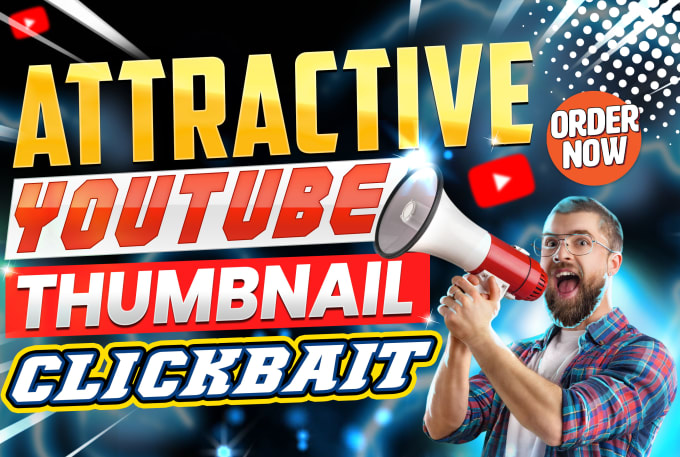 Gig Preview - Design professional clickbait youtube thumbnail