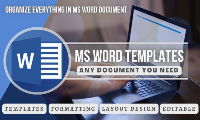 Gig Preview - Design microsoft word document and create ms word template