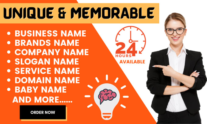 Gig Preview - Write brilliant name ideas for your business or company