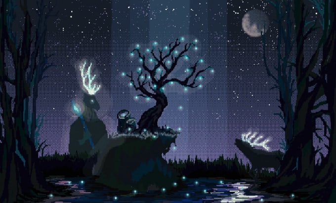 Gig Preview - Create a fantasy landscape, background illustration