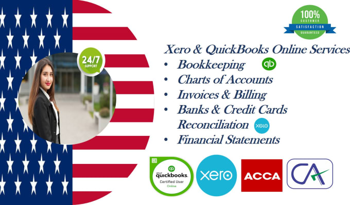 Gig Preview - Manage accounting and bookkeeping in quickbooks online and xero