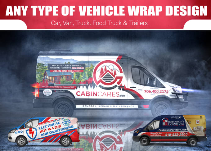 Gig Preview - Make awesome car wrap design, van wrap any vehicle