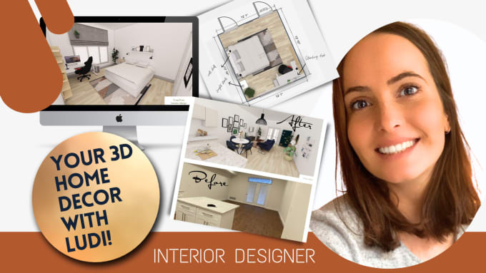 Gig Preview - Create a 3d interior design decor