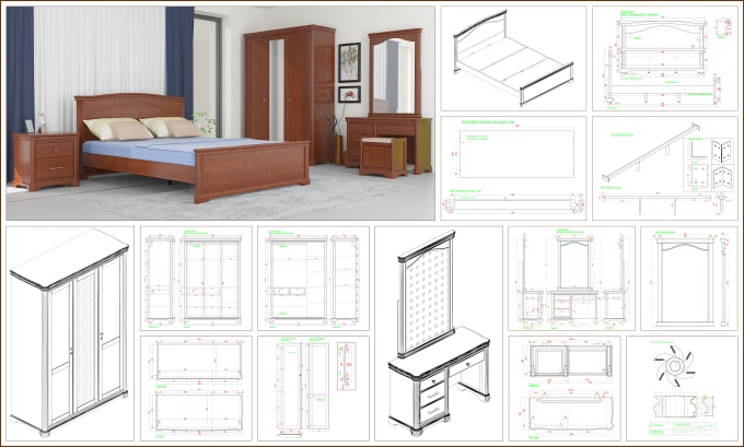 Gig Preview - Do furniture product modeling in auto cad and 3d studio max