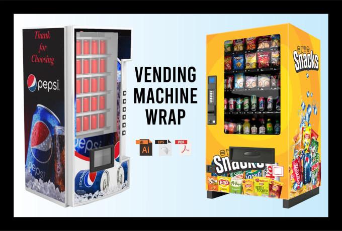 Gig Preview - Do creative vending machine wrap design