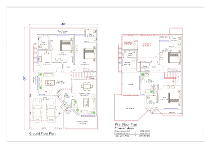 Gig Preview - Design complete house with all details and render with realistic view