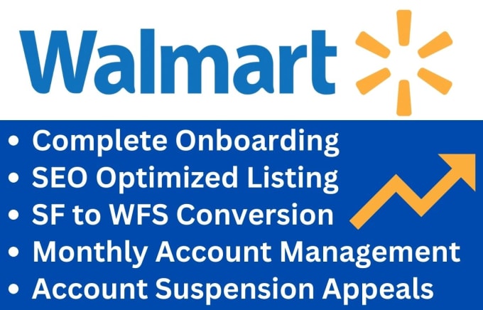 Gig Preview - Setup walmart marketplace, get seller account approval and do listing