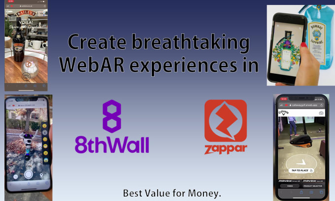 Gig Preview - Create webar experiences in 8th wall and zappar