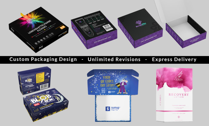 Gig Preview - Design custom box packaging, gift box, shipping box, mailer, and delivery box