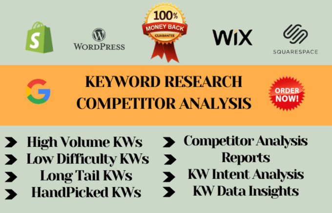 Gig Preview - Do advanced SEO keyword research and competitor analysis