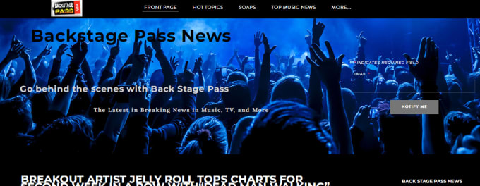 Gig Preview - Publish music review on high traffic entertainment website