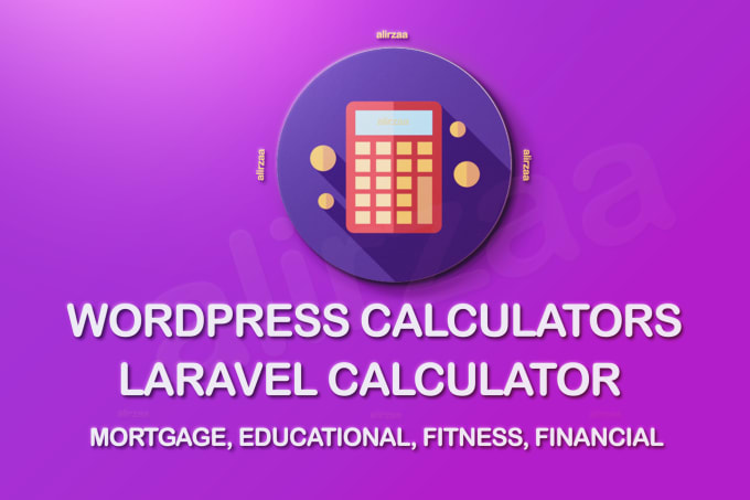 Gig Preview - Create custom web calculator for wordpress laravel or any website