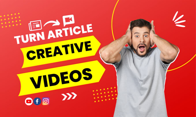 Gig Preview - Convert your article , blog and script into creative video