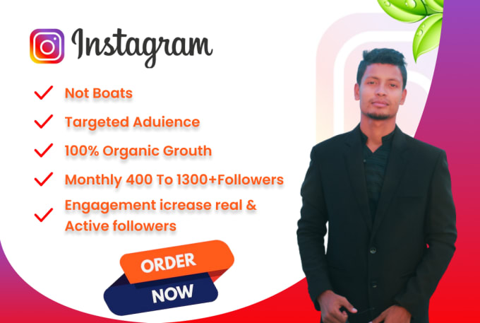 Gig Preview - Manage and promote to grow  instagram your instagram follower organically