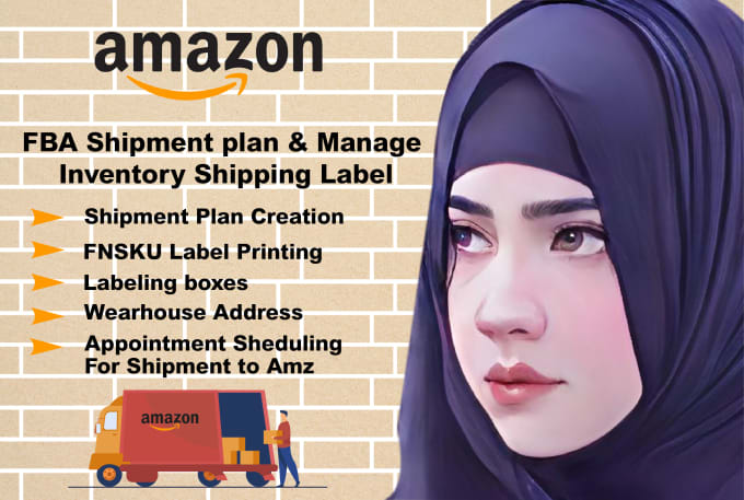 Gig Preview - Do amazon fba shipments plan and manage inventory shipping label