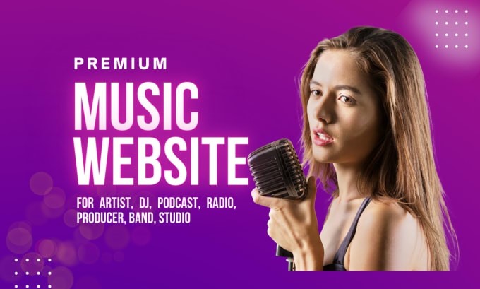 Gig Preview - Design a premium music website for music artist, producer, dj, band or record