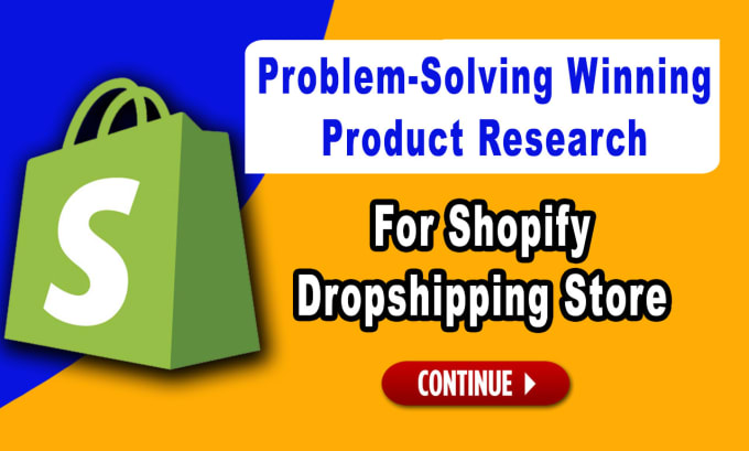 Gig Preview - Find problem solving winning products for the shopify dropshipping store