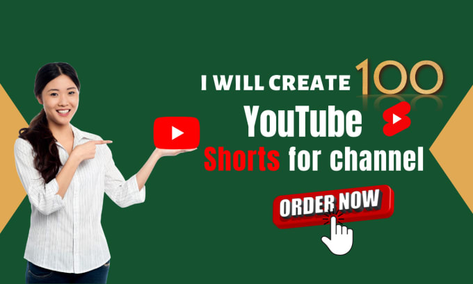 Gig Preview - Create 100 shorts for your youtube channel