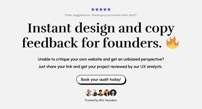 Gig Preview - Roast your websites design copy and UX