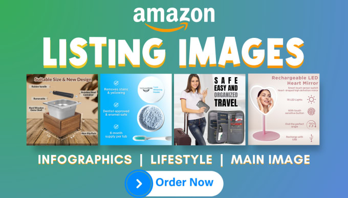 Gig Preview - Design stunning amazon product infographic, listing pictures, image editing, ebc