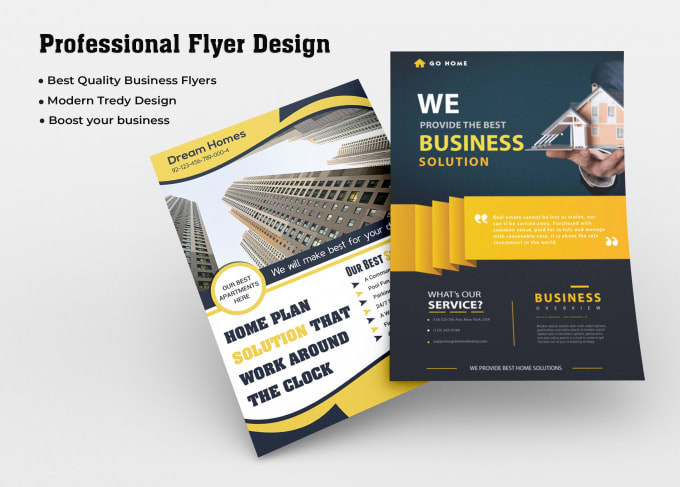 Gig Preview - Design business, event and food flyer for your business