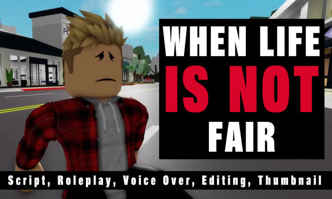 Bestseller - do roblox mini movie gfx script writing roleplay video editing voice over