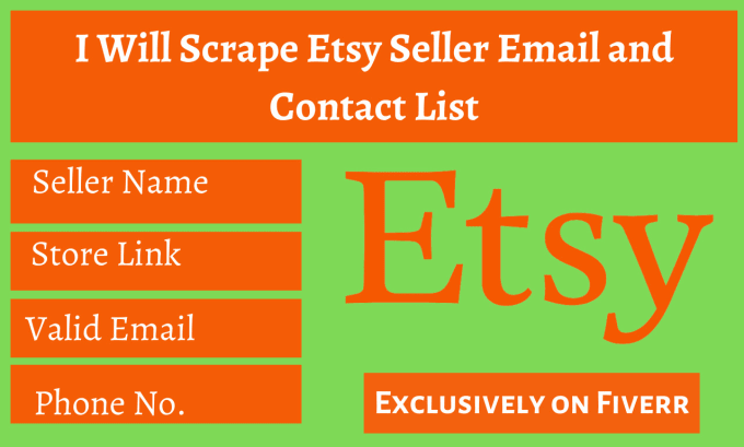 Bestseller - scrape etsy seller email and contact list