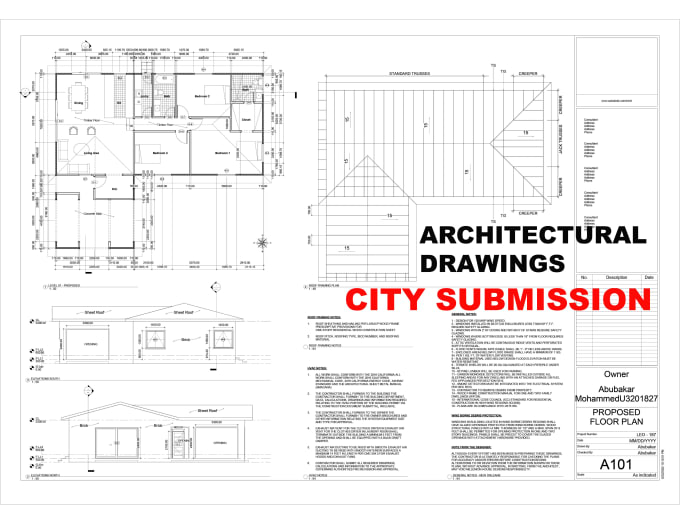 Gig Preview - Draw floor plan and architectural and construction drawings