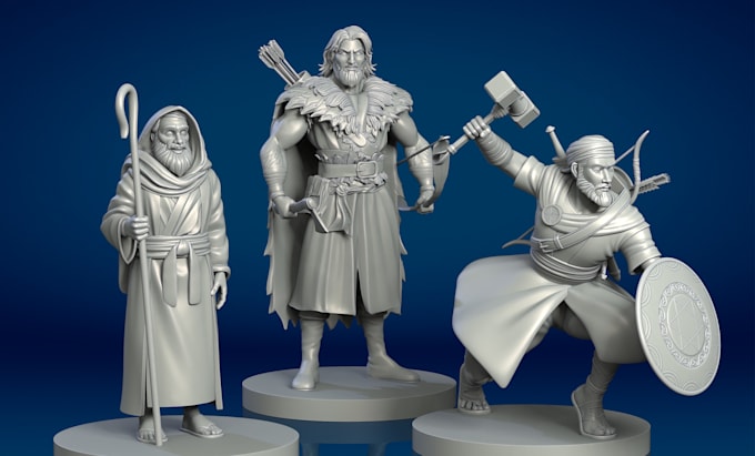 Gig Preview - Do sculpting for 3d character statue, action figure, and toys using zbrush