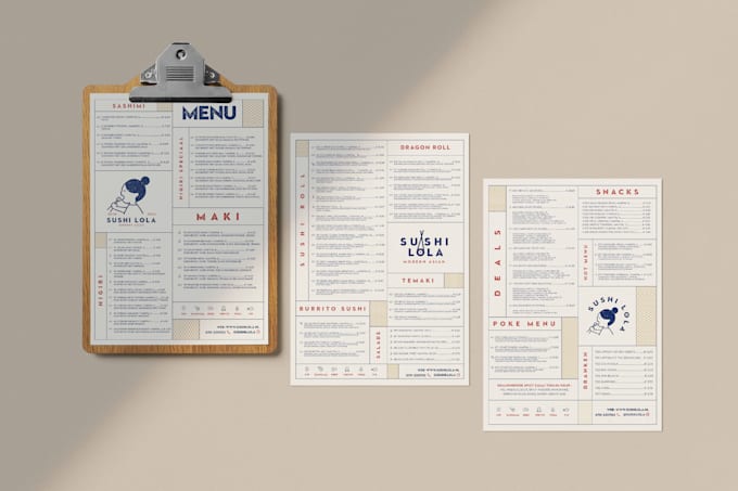 Gig Preview - Design you restaurant food menu for paper or digital