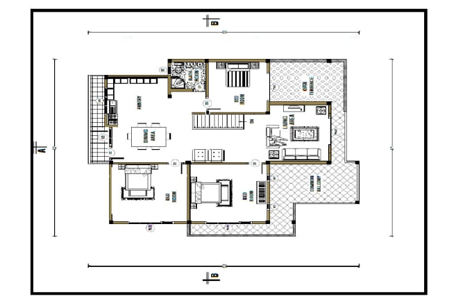 Gig Preview - Draw 2d floor plan, elavation, furniture layout in autocad