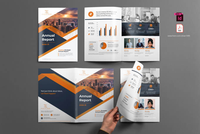 Gig Preview - Design brochure, proposal, annual report, whitepaper, and ebook by indesign