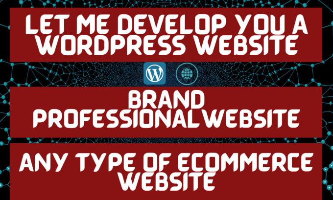 Gig Preview - Develop a professional wordpress website or ecommerce store