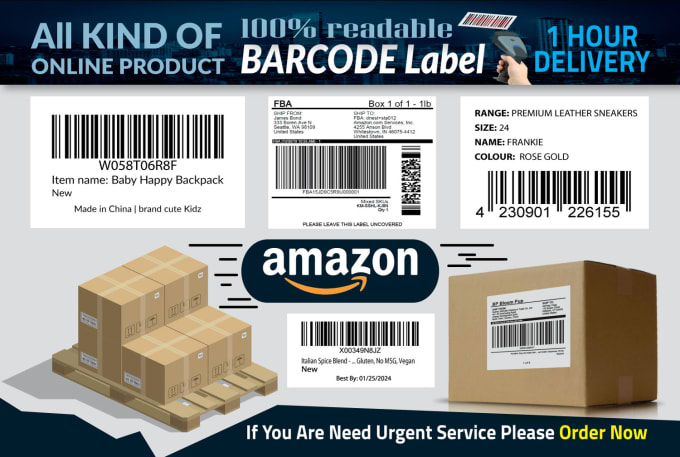 Gig Preview - Create all kinds of barcode label sticker and tags very efficiently