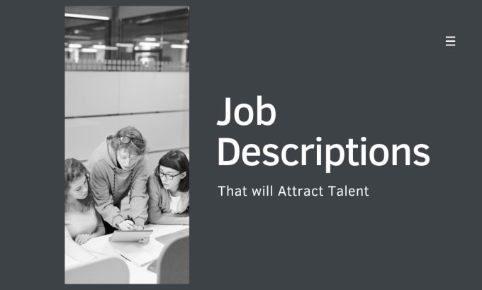 Gig Preview - Create a professional job description jd and HR policies