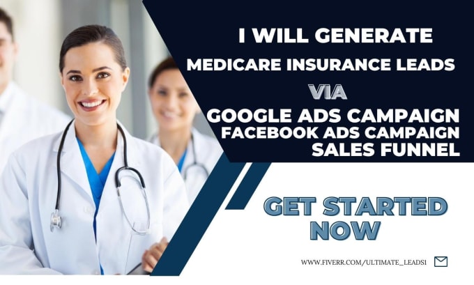 Gig Preview - Generate medicare insurance leads health insurance leads medicare website funnel