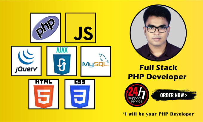 Gig Preview - Html, CSS, javascript, jquery, ajax, PHP, mysql development or bug fixes