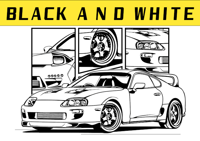 Gig Preview - Draw vector line art from your car or any vehicle