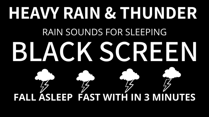 Gig Preview - Make 10 hours of black screen, heavy rain and thunder rain videos