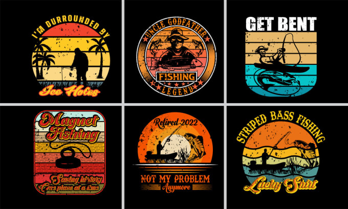 Gig Preview - Create retro vintage bulk graphic t shirt design t shirt custom t shirt design