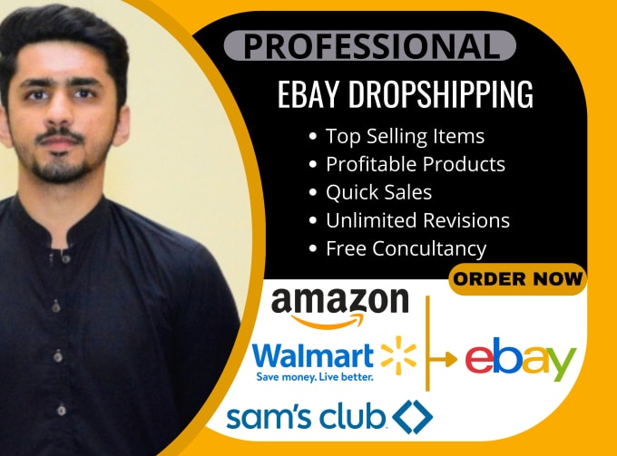 Gig Preview - Do amazon to ebay dropshipping hot listings