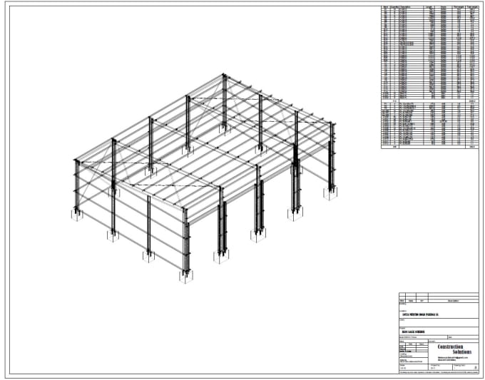 Gig Preview - Create steel fabrication drawings and design