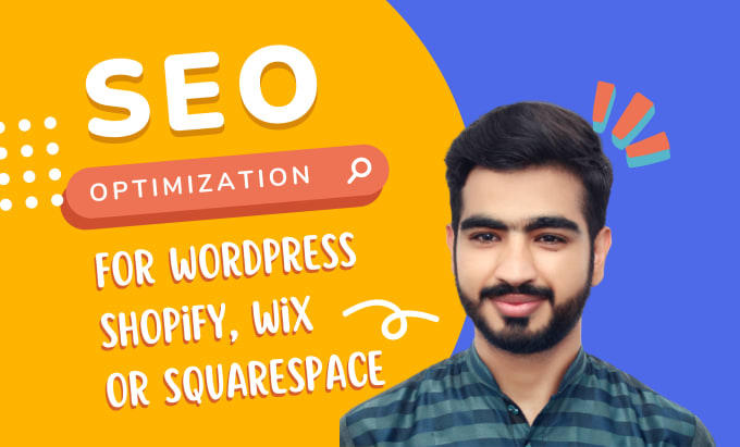 Gig Preview - Do on page SEO optimization of wordpress, shopify, wix or squarespace