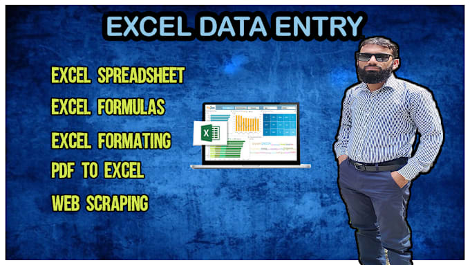 Gig Preview - Do fast data entry from pdf to excel and custom spreadsheets creation