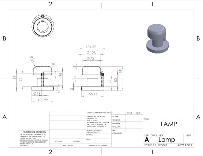 Gig Preview - Create 2d engineering drawings with solidworks, autocad