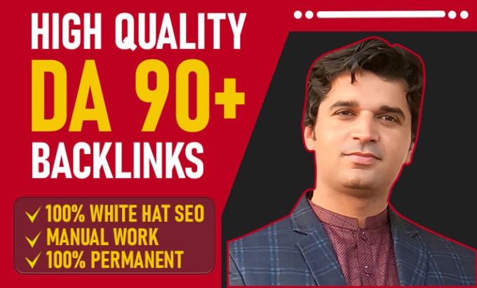 Gig Preview - Create da 90 high quality dofollow SEO backlinks high da authority link building