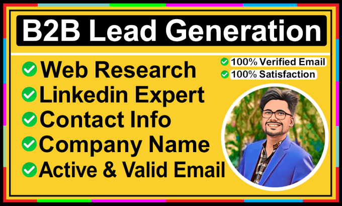 Gig Preview - Do targeted b2b lead generation, web research and business email list building