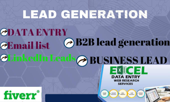 Gig Preview - Do b2b lead generation linkedin leads for business sales