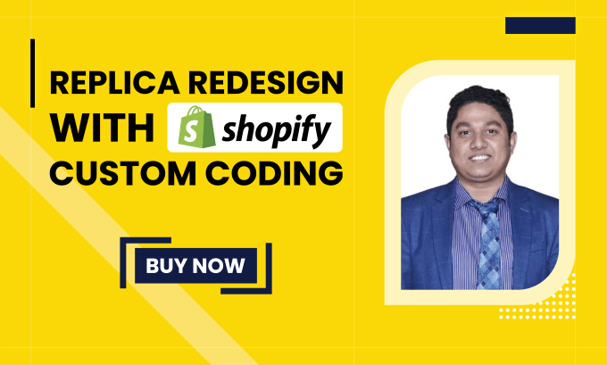 Gig Preview - Do replica, redesign, or duplicate shopify store with custom coding