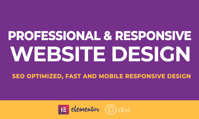 Gig Preview - Design a responsive website or wordpress website